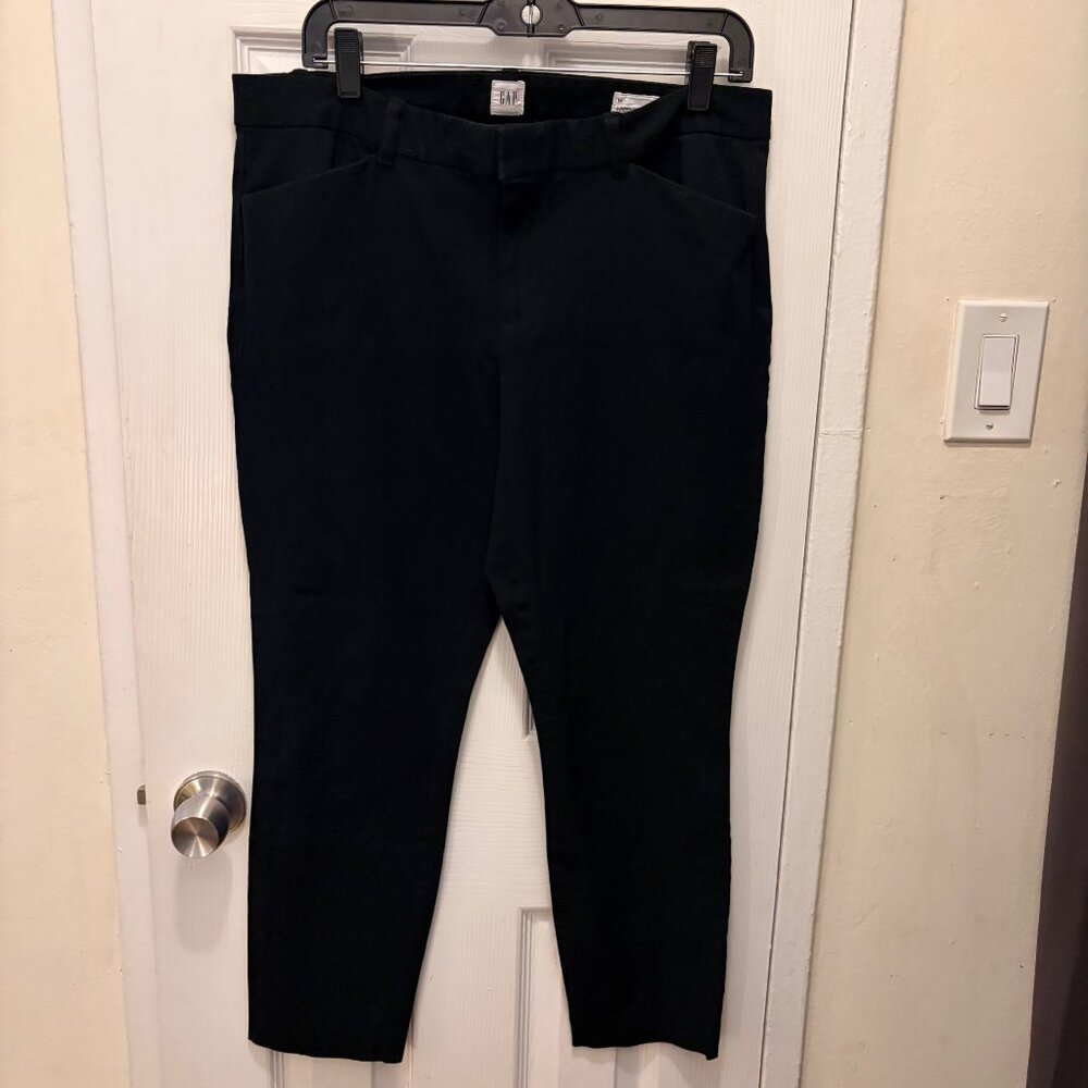 GAP Signature Skinny Ankle Black Pants Size 14